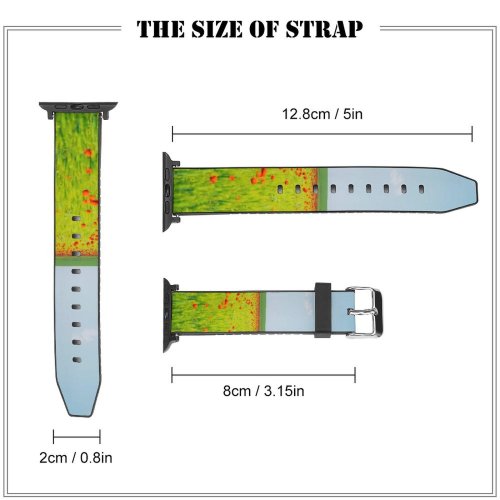 yanfind Watch Strap for Apple Watch Agriculture Field Sky Summer Rural Wheat PNG Outdoors Farm Wallpapers Grassland Compatible with iWatch Series 5 4 3 2 1