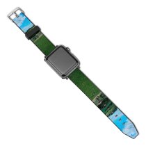 yanfind Watch Strap for Apple Watch Rural Countryside Creative Pasture Utility Horse Farm Pictures Grassland Outdoors Ranch Compatible with iWatch Series 5 4 3 2 1