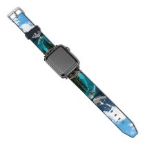 yanfind Watch Strap for Apple Watch Moraine Lake  Alberta Valley Ten Peaks Banff National Park  Mountains Compatible with iWatch Series 5 4 3 2 1