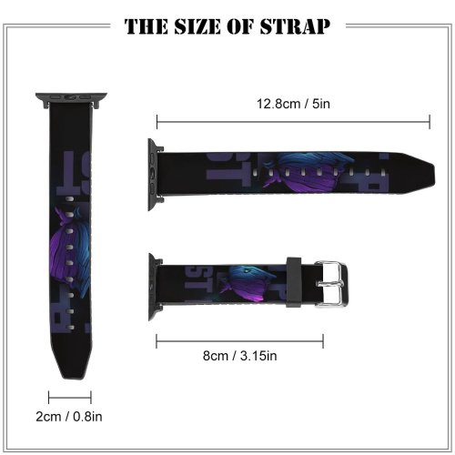 yanfind Watch Strap for Apple Watch Black Dark Quotes Baby Groot Silent Have Loudest Minds Popular Quotes Dark Compatible with iWatch Series 5 4 3 2 1