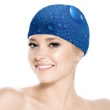 yanfind Swimming Cap Droplets Drops Elastic,suitable for long and short hair