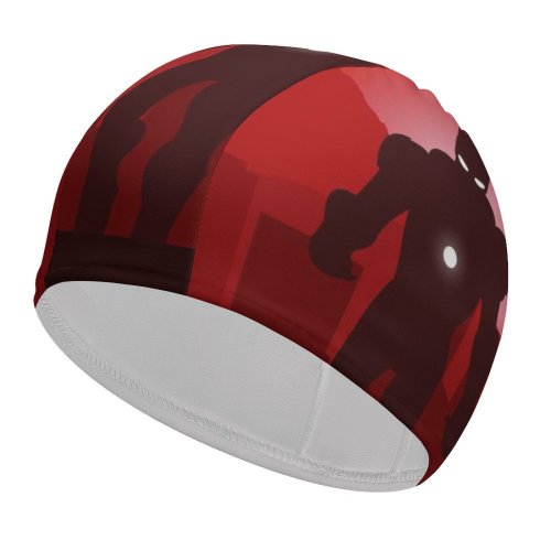 yanfind Swimming Cap Shivay Patidar Graphics CGI Minimal Iron Art Marvel Superheroes Elastic,suitable for long and short hair