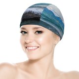 yanfind Swimming Cap Dominic Kamp Lake Ohau  Mountains Zealand Elastic,suitable for long and short hair