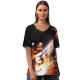 yanfind V Neck T-shirt for Women XioxGraphix Games Battlefield Fan Art Concept Summer Top  Short Sleeve Casual Loose