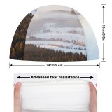 yanfind Swimming Cap Stolowe Mountains National Park Foggy Mist Landscape Winter Poland Elastic,suitable for long and short hair
