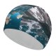 yanfind Swimming Cap Glen Sinclair Moraine Lake  Reflection Sunset Landscape  Peaks Snow Scenic Elastic,suitable for long and short hair