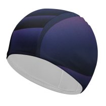 yanfind Swimming Cap Catherine Pearson Abstract Texture Dark Purple Elastic,suitable for long and short hair