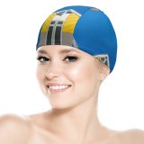 yanfind Swimming Cap Carsten Heyer Architecture Cube Buildings Rotterdam Netherlands Geometrical Symmetry Sky Look Elastic,suitable for long and short hair