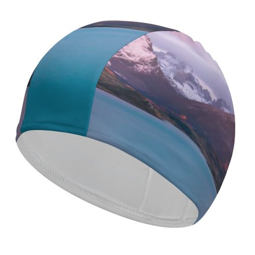 yanfind Swimming Cap Lake Pehoe Torres Del Paine National Park Landscape River Sunny Scenery Chile Elastic,suitable for long and short hair
