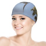 yanfind Swimming Cap Images HQ Sky Wallpapers Plant Beach Tropical Travel Tree Beauty Free Palm Elastic,suitable for long and short hair
