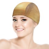 yanfind Swimming Cap Johannes Plenio Forest Autumn Foggy Dawn Pathway Road Fall Foliage Elastic,suitable for long and short hair
