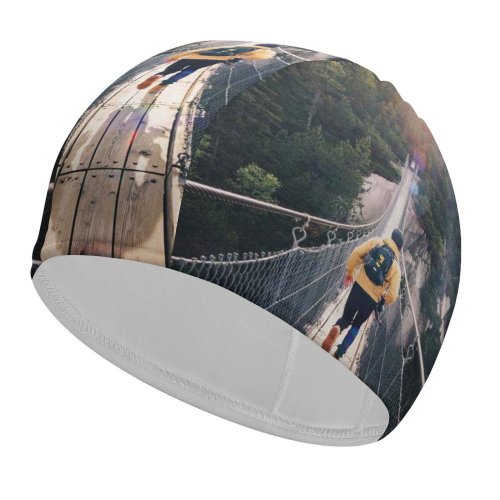 yanfind Swimming Cap Images Athleisure  Outdoors Vigour Spirited Stock Free Sporty Energy Running Sunlight Elastic,suitable for long and short hair
