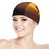 yanfind Swimming Cap Lone Tree Agriculture Fields Sunset Evening Landscape Scenery Countryside Elastic,suitable for long and short hair
