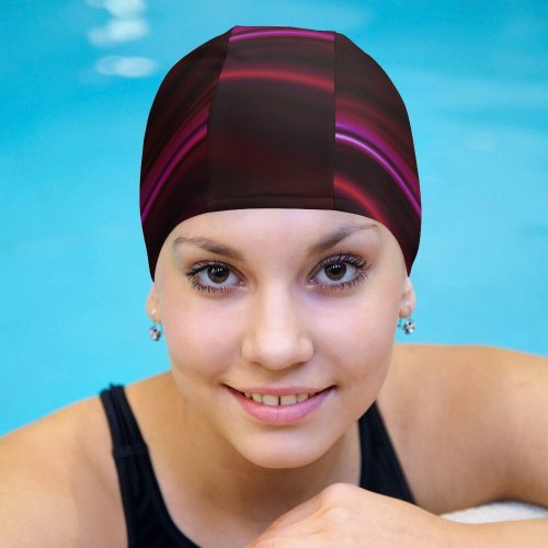yanfind Swimming Cap Abstract Dark OnePlus Pro QHD Elastic,suitable for long and short hair