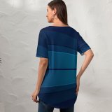 yanfind V Neck T-shirt for Women Technology Minimal Windows Microsoft Minimalist Summer Top  Short Sleeve Casual Loose