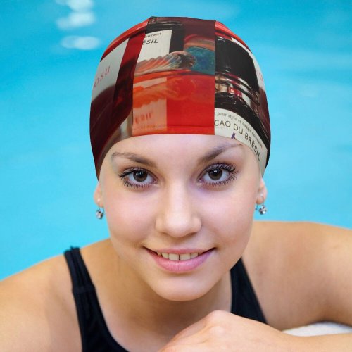 yanfind Swimming Cap Images Bottle Pictures Bread Elastic,suitable for long and short hair