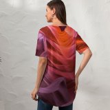 yanfind V Neck T-shirt for Women Philippe Clairo Lower Antelope Canyon Arizona Summer Top  Short Sleeve Casual Loose