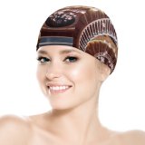 yanfind Swimming Cap Otto Berkeley Spiral Staircase Wooden Lights Look Descent Interior Curves Elastic,suitable for long and short hair