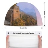yanfind Swimming Cap Great Wall China Jinshanling Sunrise Elastic,suitable for long and short hair