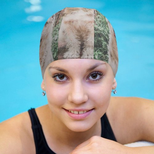 yanfind Swimming Cap Lovely Images Pet Wallpapers Plant Outdoors Pictures Creative Grey Dog Commons Elastic,suitable for long and short hair