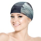 yanfind Swimming Cap River  Mountains Exposure Landscape Rocks Elastic,suitable for long and short hair