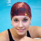 yanfind Swimming Cap Tim Mossholder Maple Leaves Autumn Foliage Fallen Elastic,suitable for long and short hair