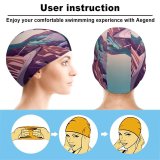 yanfind Swimming Cap Coastline  Pass Road Morning Daylight Scenery MacOS Big Sur IOS Elastic,suitable for long and short hair
