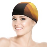 yanfind Swimming Cap Valley Golden Hour Sunlight Mountains Landscape Italy Morning Light Elastic,suitable for long and short hair