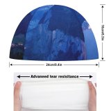 yanfind Swimming Cap Dominic Kamp Lauterbrunnen Valley Rivendell Mountains Landscape Elastic,suitable for long and short hair