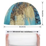 yanfind Swimming Cap Sand Art Colorful  Golden Elastic,suitable for long and short hair