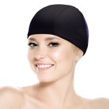yanfind Swimming Cap Abstract Galaxy S AMOLED Particles Purple Elastic,suitable for long and short hair