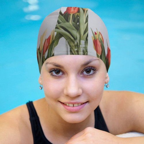 yanfind Swimming Cap Images Arrangement Bouquet Petal Pottery Public Jar Wallpapers Vase Plant Tulip Tulips Elastic,suitable for long and short hair