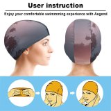 yanfind Swimming Cap Images Fog Mist River Aerial Quiet Wallpapers Lake  Tree Free States Elastic,suitable for long and short hair