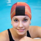 yanfind Swimming Cap Sunset Mountains Countryside  Afterglow Sky Elastic,suitable for long and short hair