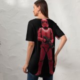 yanfind V Neck T-shirt for Women Rise Skywalker  Summer Top  Short Sleeve Casual Loose