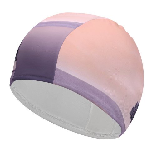 yanfind Swimming Cap Karan Gujar Lone Tree Landscape Spring Lake Surreal Digital Elastic,suitable for long and short hair