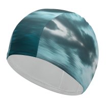yanfind Swimming Cap Fantasy Ocean   Sea Reflection Dark Clouds Night Sky Scenery Elastic,suitable for long and short hair