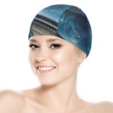 yanfind Swimming Cap Far From Home Night Monkey Suit Elastic,suitable for long and short hair