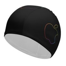 yanfind Swimming Cap Technology Dark Minimal Colorful Elastic,suitable for long and short hair