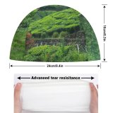 yanfind Swimming Cap Tea Estate Hill Station Greenery Western Ghats Plantation Landscape Scenery Elastic,suitable for long and short hair