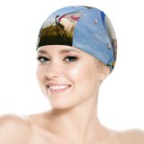 yanfind Swimming Cap Images Transport Freedom  Flight Airship Sky Grass Wallpapers Travel Outdoors Aircraft Elastic,suitable for long and short hair