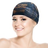 yanfind Swimming Cap Grafixart Mont SaintMichel Island Ancient Architecture Reflection Night Sunset Dawn Evening Sky Elastic,suitable for long and short hair