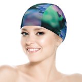yanfind Swimming Cap Jerry Wang Flowers Purple  Plant Macro Elastic,suitable for long and short hair