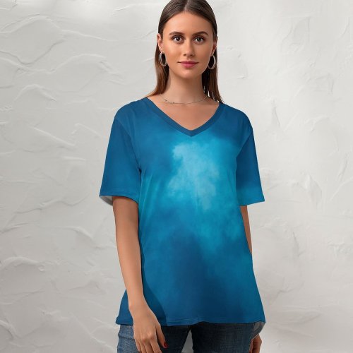 yanfind V Neck T-shirt for Women HQ Texture Public Sky Wallpapers Outdoors Pictures Nervum Desktop Storm Cloud Summer Top  Short Sleeve Casual Loose