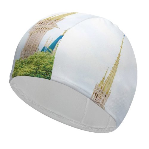 yanfind Swimming Cap Images Castle Buena Kids Fun Sky Wallpapers Lake Architecture Happy Gold Youth Elastic,suitable for long and short hair