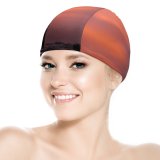 yanfind Swimming Cap Cute Statue Sunset Elastic,suitable for long and short hair