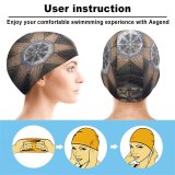 yanfind Swimming Cap Otto Berkeley Ely Cathedral Ancient Architecture Cathedral Dome Stained Glass United Elastic,suitable for long and short hair