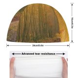 yanfind Swimming Cap Johannes Plenio Forest Autumn Road Light Atmosphere Fall Daytime Elastic,suitable for long and short hair