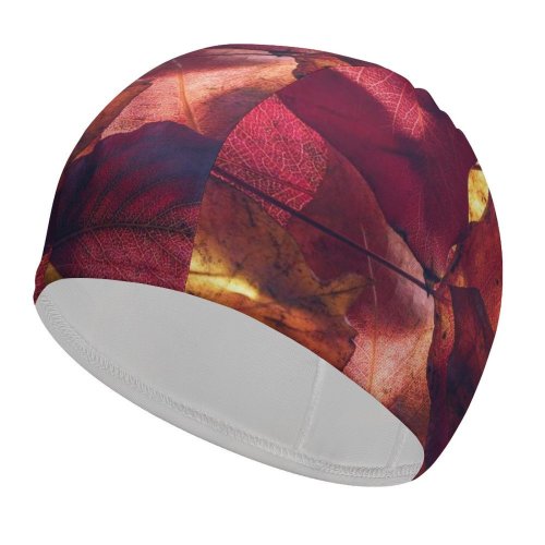 yanfind Swimming Cap Tim Mossholder Maple Leaves Autumn Foliage Fallen Elastic,suitable for long and short hair