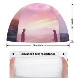yanfind Swimming Cap Beeple Love Couple Romantic Lovers Cave Sci Fi Elastic,suitable for long and short hair